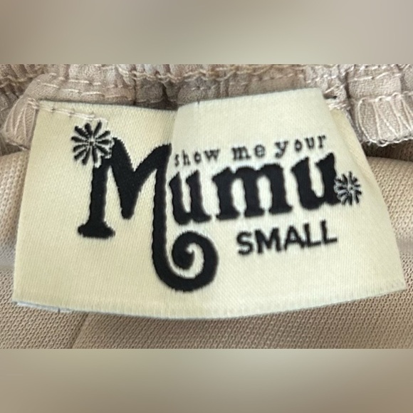 NWT Show Me Your MuMu Brittany Maxi Dress Show Me the Ring Crisp in Dove Grey, S - Picture 10 of 15